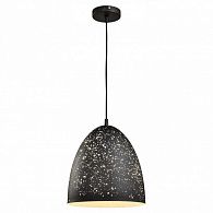 Подвесной светильник Lussole Loft LSP-9892, черный, диаметр 30 см