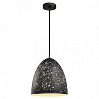 Подвесной светильник Lussole Loft LSP-9892, черный, диаметр 30 см