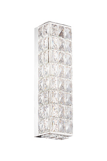 Бра 430*110, LED, 15W 4000K NewRgy Cristallo W2798R/15W CHROME+CLEAR, Хром+Прозрачный