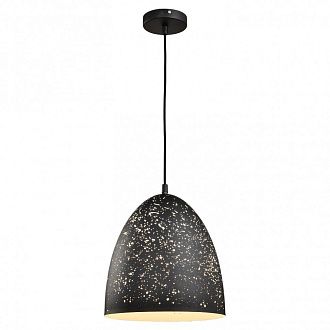 Подвесной светильник Lussole Loft LSP-9892, черный, диаметр 30 см
