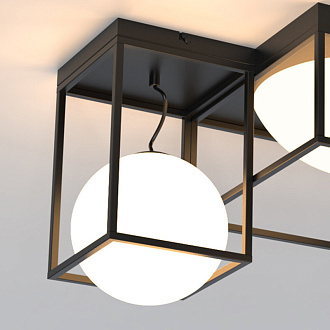 Светильник 55,5*55,5*42,5 см, E27 * 5 100W,  Mantra Desigual 7600, черный