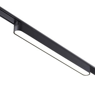 Трековый светильник для низковольтного шинопровода 33*2,5* см, LED 18W*3000 К, Novotech Shino Smal, черный, 359240