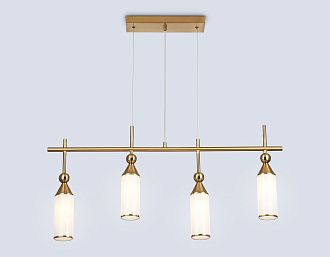 Подвесной светильник 84,5*6,5*41-115 см, 4*E14*40W, K, Ambrella Light High Light LH55274, латунь