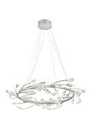 Люстра Ø800 x H160, мм, 8 x 7W+LED 24 x 1.5W(36W) 4000K, CHROME (Хром) NewRgy 9020-D800SL CHROME