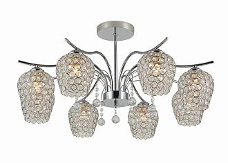 Люстра Ø750 x H370, мм, 8*40W (320W), CHROME (Хром) Rilon 25-07645/8 CHROME