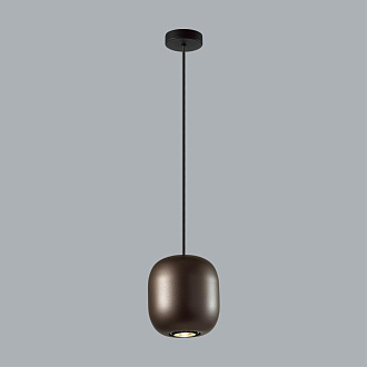 Подвес 12*12*120 см, 1 GU10*4W, Odeon Light Cocoon, коричневый 5060/1DA