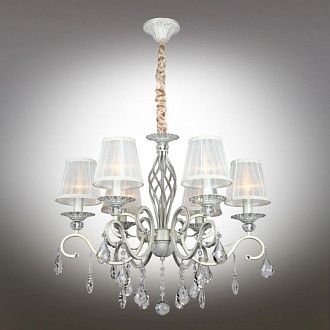 Подвесная люстра 65*80-120 см, 6*E14, 60W, Omnilux Omnilux 791 OML-79103-06, белый