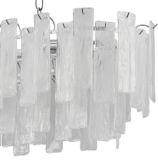 Люстра подвесная 120*30*50/80 см, 12*E14 40W Хром Stilfort Glowice 2157/09/12PL