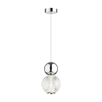 Светодиодный светильник 11 см, 7W, 4000K, Odeon Light CRYSTAL 5007/7L, хром
