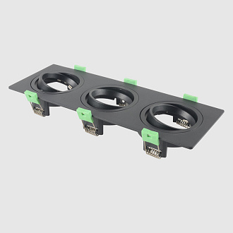 Встраиваемый светильник 26 см, Crystal Lux CLT 002C3 BL V2, черный, вр 23,5*8 см
