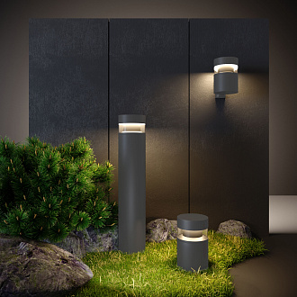 Ландшафтный светодиодный светильник IP54 1532 TECHNO LED серый Elektrostandard