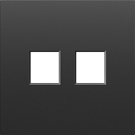 Donel S08 черный графит накладка 2-я для розеток RJ45,TV,SAT , серия DB, DS86957