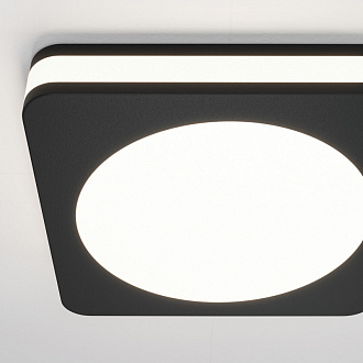Встраиваемый светильник 8 см, 7W, 4000К Maytoni Phanton DL2001-L7B4K, черный