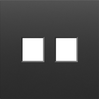 Donel S08 черный графит накладка 2-я для розеток RJ45,TV,SAT , серия DB, DS86957
