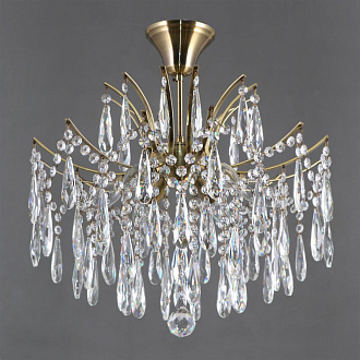 Подвесная люстра Citilux Селена CL302163, диаметр 50 см, бронза