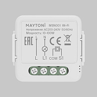 Wi-Fi выключатель одноканальный (без нуля) Maytoni MSN001