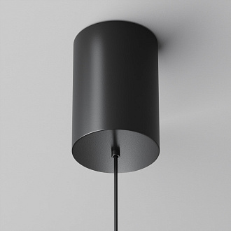 Подвесной светильник 	Maytoni Technical LED 12W, 4000k, P076PL-L12W4K-B, черный, лифтовый механизм 
