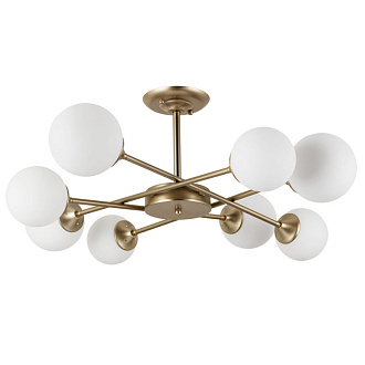 Потолочная люстра Arte Lamp Marco A2703PL-8SG, диаметр 81 см, золото
