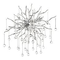 Бра 55*35* см, 3*G9*5W, Loft It Drops 10376W, Серебро