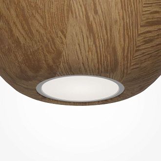 Подвесной светильник 12 см, Maytoni Basic Texture MOD461PL-01BG, черный-дерево
