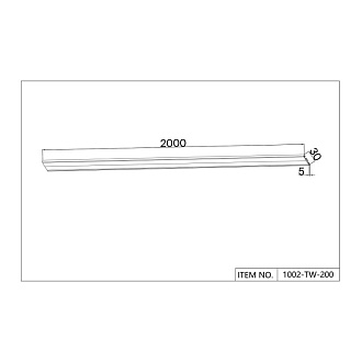 Магнитный шинопровод белого цвета длиной 2 м Favourite Unika 1002-TW-200