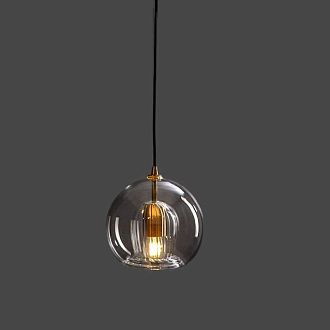 Подвесной светильник LYSE D200 20*20*250 см, 1*E27*60W, ImperiumLoft LYSE01, Латунь