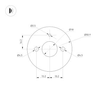 Бра Arlight 035684 90*5,5*10,2 см, 10W, белый (дневной)K,
