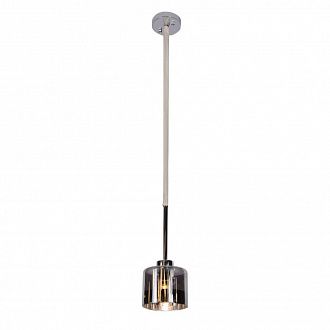 Подвесной светильник Omnilux Alassio OML-55806-01, хром-прозрачный, диаметр 14 см