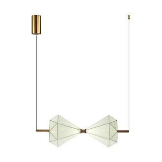 Подвесной светильник 20 см, 12W, 4000K, Odeon Light L-vision Sand Glass 7090/10L, латунь