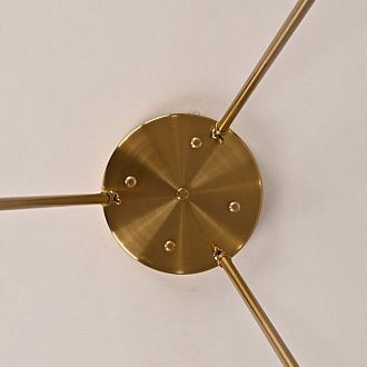 Люстра на штанге TORCHE DE VERRE Round Chandelier 8 116*116*50 см, 8*G9*40W, ImperiumLoft 40.1551, Латунь