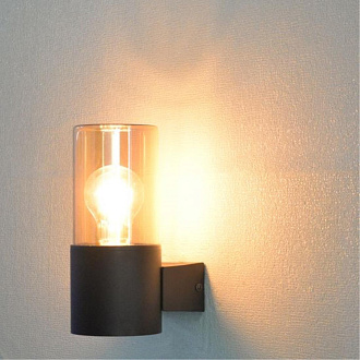 Настенный светильник 14*9*21 cм, 1*E27*40W Arte Lamp Seginus A6515AL-1BK черный