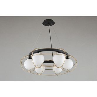 Подвесная люстра 60*50-130 см, 6*G9, 5W, Aployt Mahot APL.317.03.06, золотой
