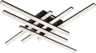 Люстра L720 x W720 x H85, мм, 96W 3000-6000K, BK (Черный) Rilon 6597B-6 BK