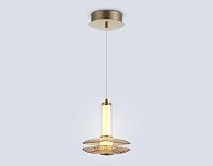 Подвесной светодиодный светильник 15*15*24- см, **W, 3000K, Ambrella Light High Light LH31001, латунь