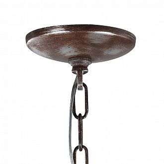 Подвесная люстра Lussole Loft GRLSP-9378, диаметр 65 см, коричневый