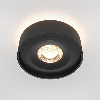 Встраиваемый светильник 10/6 см, LED*11W*4000К, IP20, 600Lm Maytoni Technical Planet, Черный DL035-2-L6B4K, вр 5,5 см