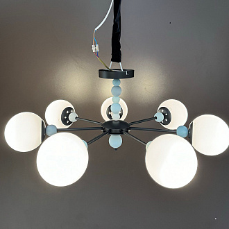 Люстра *79*30 см, E14 7*40W, Lumion Sunday чёрный, 6526/7C