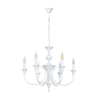 Люстра 53*66 см, 6*E14, 40W, Arte Lamp Collinetta A4094LM-6WH, Белый