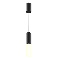 Подвесной светильник 6*6*30 см, LED, 12W, 3000К, Maytoni Technical Mist P101PL-L300-12W3K-B черный