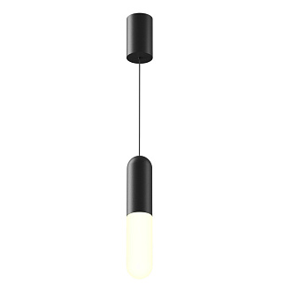 Подвесной светильник 6*6*30 см, LED, 12W, 3000К, Maytoni Technical Mist P101PL-L300-12W3K-B черный