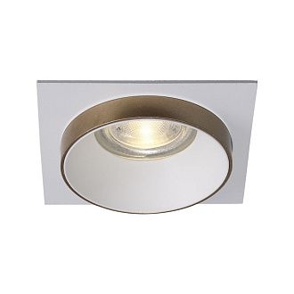 Встраиваемый светильник 9 см, Crystal Lux CLT 044C1 WH-WH-GO, белый-золото, вр 6,2 см