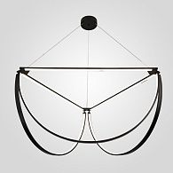 Подвесной светильник SOLANA LIGHT 3 Black 91*91*51 см, 3*LED*46W, 3000, 4000, 5000K, ImperiumLoft solana-light01, Чёрный