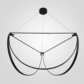 Подвесной светильник SOLANA LIGHT 3 Black 91*91*51 см, 3*LED*46W, 3000, 4000, 5000K, ImperiumLoft solana-light01, Чёрный