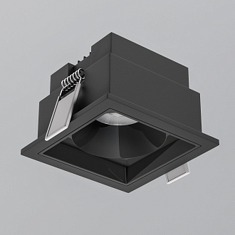 Точечный светильник LED 10W, 4000 К, 5,6*8,4*8,4 см, черный, Elektrostandard Quadro 25085/LED