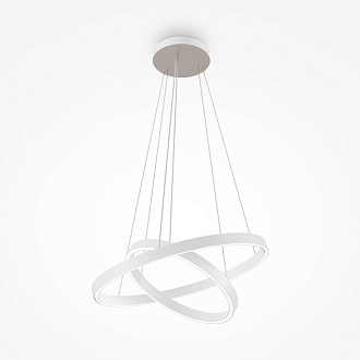 Подвесная люстра 60*60*134 см, LED, 56W, 3000К-4000К, Maytoni Rim MOD058PL-L55WK белый