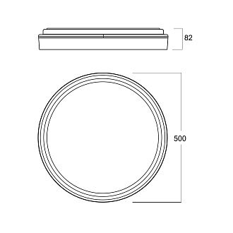 Светильник 50*8,2 см, *LED*55W, 2700-5000K, Mantra Verona MAN9026, белый