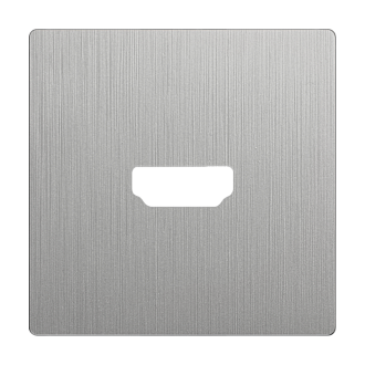 Накладка для розетки HDMI (серебряный рифленый) WL09-HDMI-CP Werkel 4690389128318