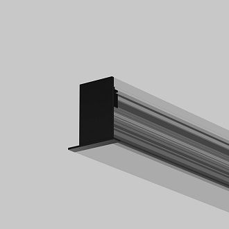 Комплект заглушек (для профиля 35×42) 2 шт., ALM-3542-B-EC 642054, 1*3*4 см, Maytoni Led Strip 642054, Черный
