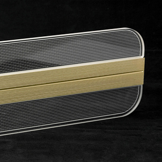 Линейно-подвесной светильник 116*35 см, 1*led*38W 3000K Lussole Wakulla LSP-7224 матовое золото