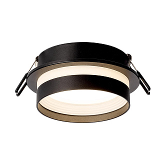 Светильник встраиваемый 10*2,5 см, GX53 Citilux Hardy CL002D11 черный, вр 9 см